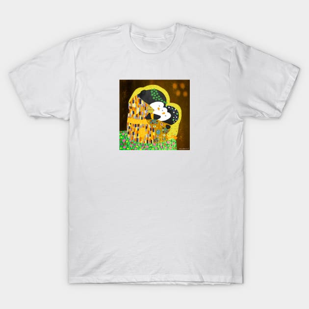 The Penguin Kiss Art Series T-Shirt by thepenguinsfamily